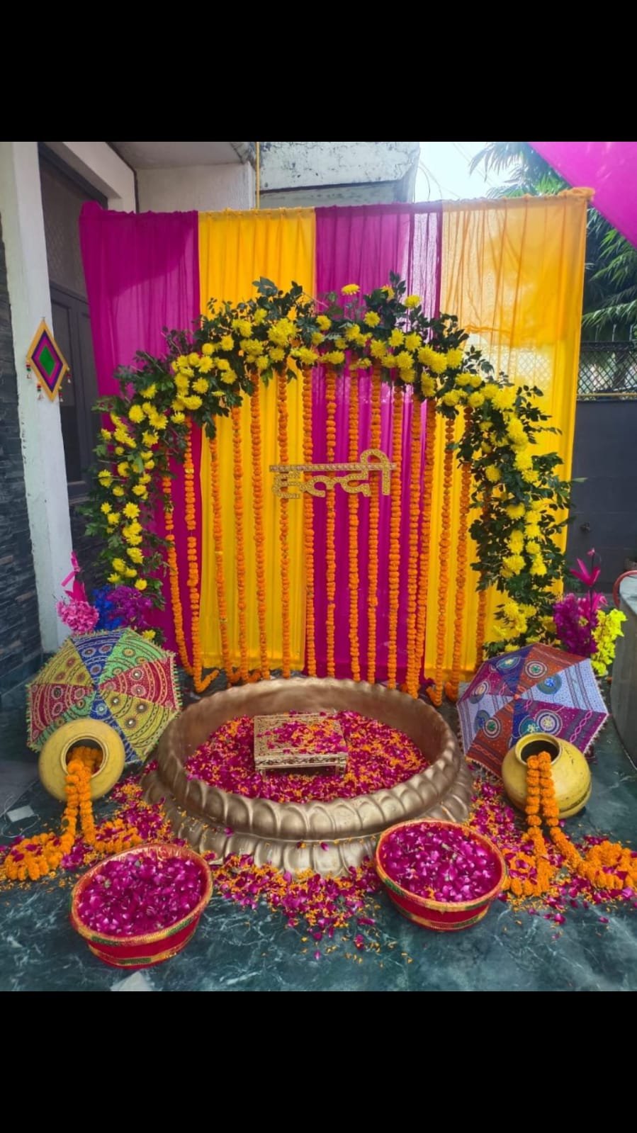 Haldi ceremony decoration